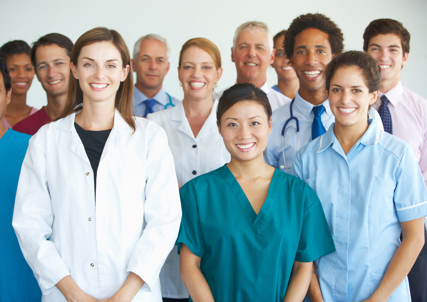 Group picture of medical professionals smiling